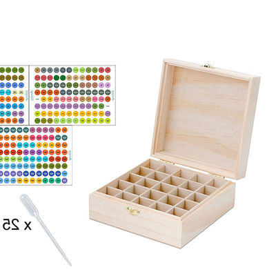 Настраиваемая многопакетная большая эфирные масла Хранилище деревянная упаковка коробка с разделителями