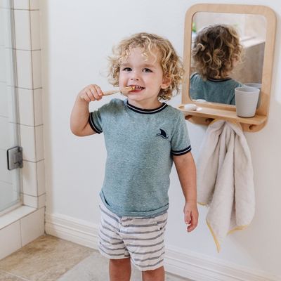 Входное зеркало с крючками и полкой Организатор самостоятельного стиля рустического дизайна