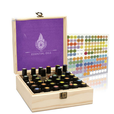 Неоконченная упаковка Doterra Деревянная коробка для эфирного масла с индивидуальным логотипом приемлема