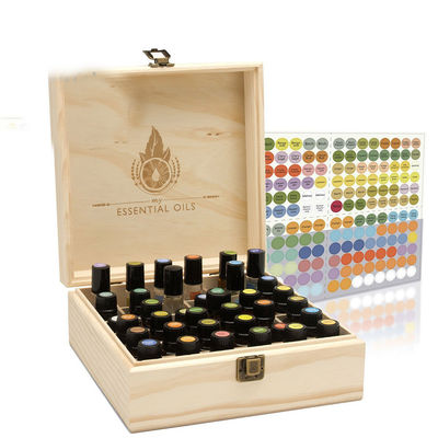 Неоконченная упаковка Doterra Деревянная коробка для эфирного масла с индивидуальным логотипом приемлема