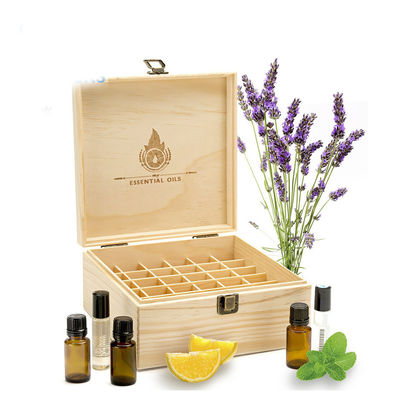 Неоконченная упаковка Doterra Деревянная коробка для эфирного масла с индивидуальным логотипом приемлема