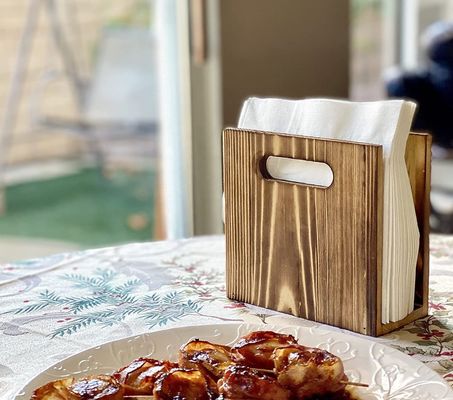 Настраиваемый рустический носитель салфетки для декорации фермерских домов