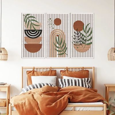 Современный декор Солнце Луна Растение Природа Стенный декор Для гостиной с индивидуальным логотипом