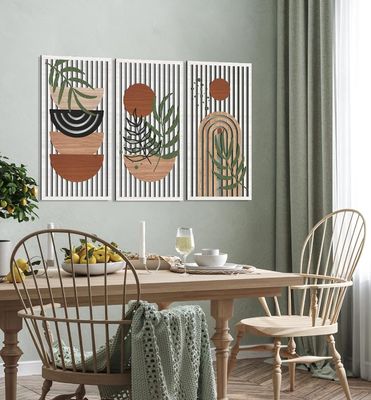 Современный декор Солнце Луна Растение Природа Стенный декор Для гостиной с индивидуальным логотипом