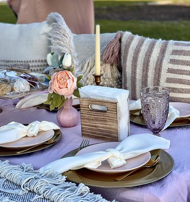 Настраиваемый рустический носитель салфетки для декорации фермерских домов