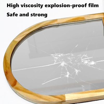 Ванная комната спальня Входная комната Гостиная Декоративные зеркала Стенное зеркало с полкой и крюками для пальто Деревянная рама