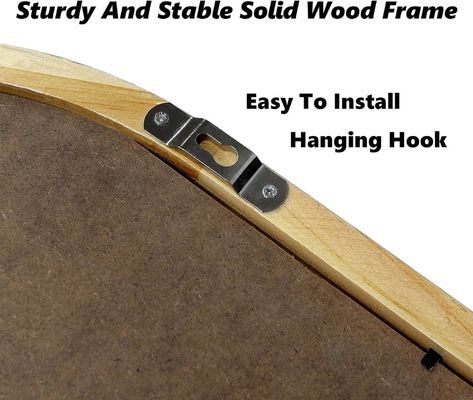 Ванная комната спальня Входная комната Гостиная Декоративные зеркала Стенное зеркало с полкой и крюками для пальто Деревянная рама