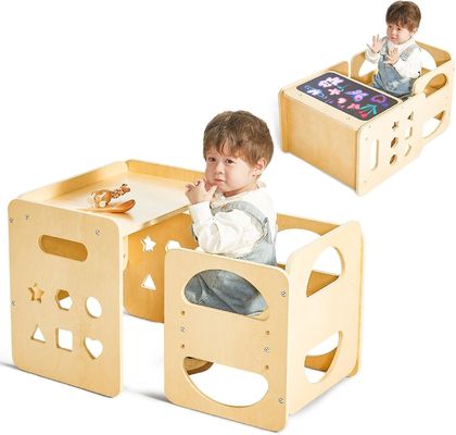 Деревянный на заказ 1-3 летние дети Регулируемая высота стул стул для гостиной