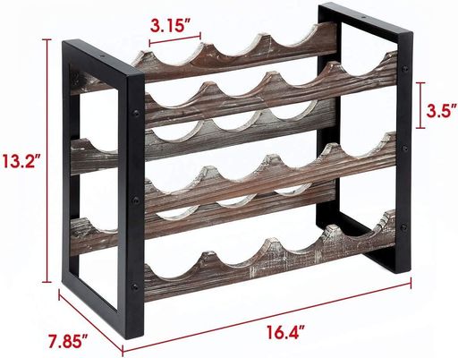 Функциональный дизайн Многофункциональная деревянная стойка для вина для бутылок с алкоголем