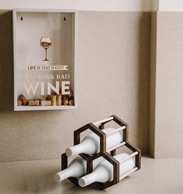 Функционально-сберегающее пространство 202404 Деревянный хлам для хранения вин