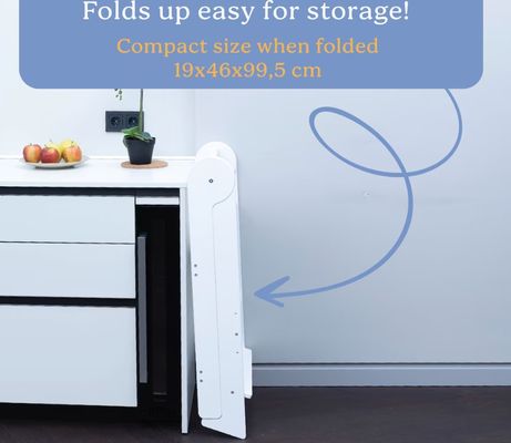 Печать сгоревшего детского кухонного стула с 3 регулируемыми высотами