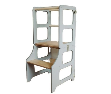 Почтовая упаковка Гостиная Кухня Башня 3in1 Складные ступени стул Стол Слайд для детей