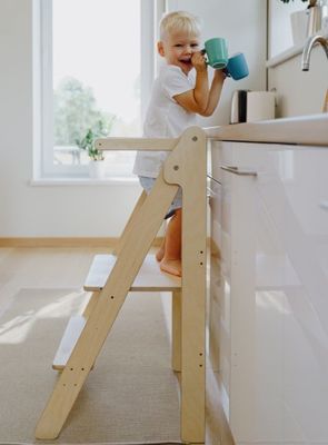 Складной стул для обучения Common Size или Custom Montessori Мебель Помощник Башня