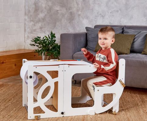 7 в 1 кабриолет для малышей Башня стол с спинкой усиливают обучение и кухня веселье