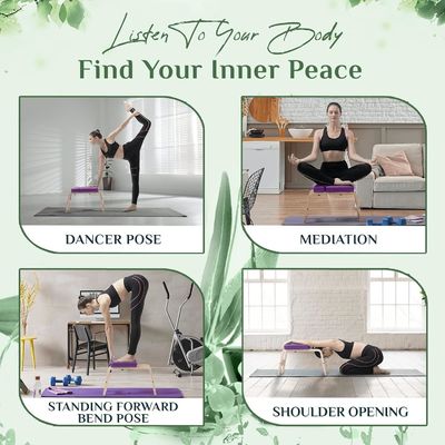 Почтовая упаковка и деревянная скамейка для головы йоги для укрепления ядра в упражнениях йоги