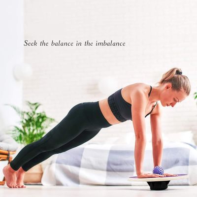 Экологически чистый деревянный балансовый доски для универсальной тренировки баланса и домашнего декора