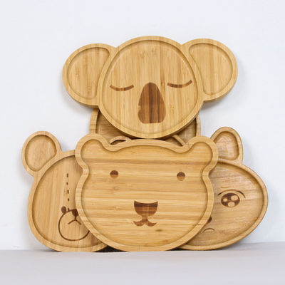 Деревянная всасывающая тарелка - идеальный способ вводить твердую пищу в пищу малыша