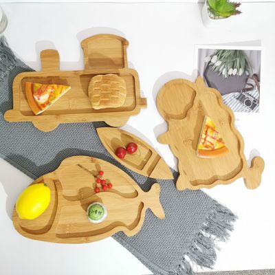 Деревянная всасывающая тарелка - идеальный способ вводить твердую пищу в пищу малыша