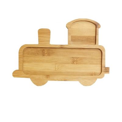 Бамбуковая детская тарелка десертная тарелка детская столовая посуда тарелка с набором мультипликационных приборов