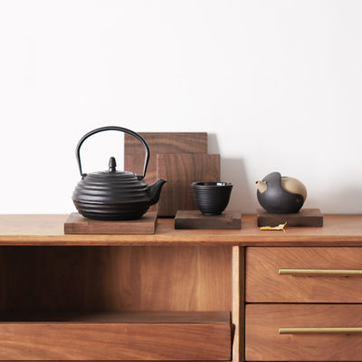 Личный логотип приемлемый ореховый вишневый деревянный горки для экологически чистого минималистского стиля дизайна