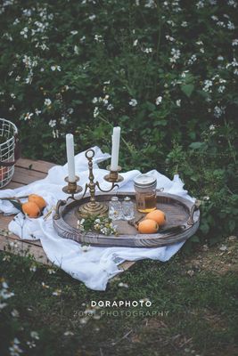 Металлический деревянный поднос для чая и досуга