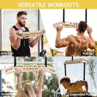 Большое количество преимуществ Комплексная фитнес-упражнения с деревянной виселицей