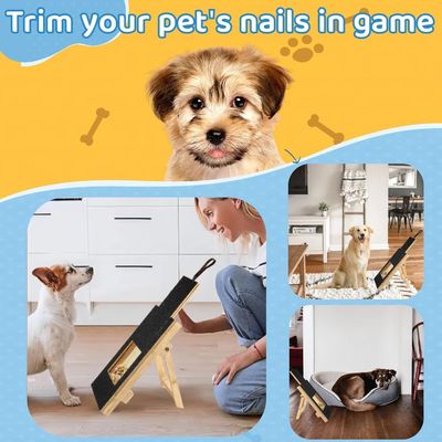 Домашняя деревянная ноготка для собак с коробкой с закусками