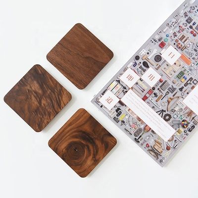 10x10x1.2 см японский стиль черный ореховый деревянный подставки для чайника и чашки
