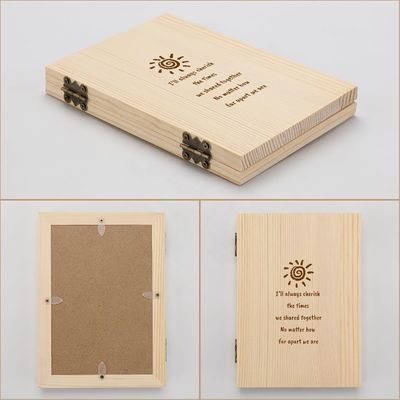 Деревянная фоторамка для пар с настраиваемым лазерным гравюрой