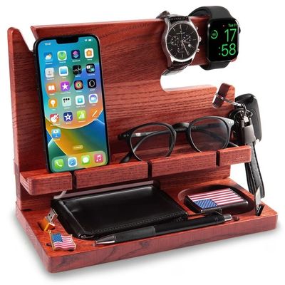 Персонализированный легкий деревянный телефонный держатель с конкурентоспособным и индивидуальным логотипом приемлемый