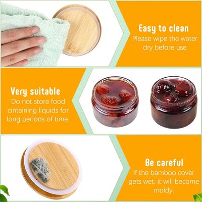 Многоразовые бамбуковые консервные крышки для масонских банок