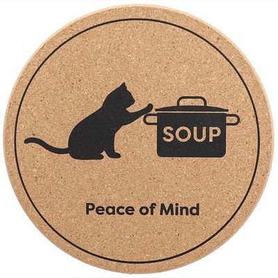 КЛАССИЧЕСКИЙ дизайн Корковые деревянные чашечные подставки для запасных матов MDF Constellation Custom