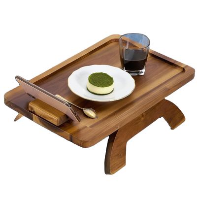 Большое количество бамбуковый диван поднос столик рука складной клип для дивана стоящего типа на заказ
