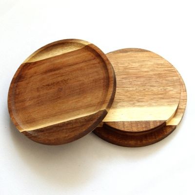 FSC Certified Acacia Wooden Lid Glass Candle Jars for Easy Opening (Сертификат FSC) - Стеклянные свечи с деревянной крышкой для легкого открытия и сертификат FSC