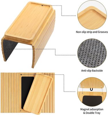 Заготовленный бамбуковый диван ручной поднос стол большой диван держатель чашки поднос для телефонных чашек дистанционный