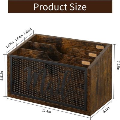 Двухуровневый почтовый организатор MDF для офисного стола