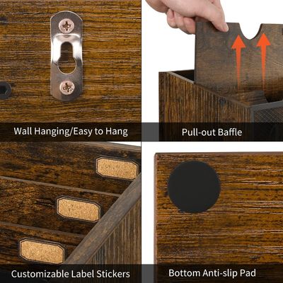 Двухуровневый почтовый организатор MDF для офисного стола