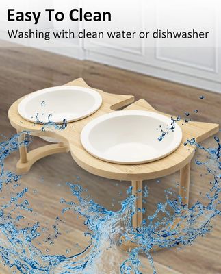 Регулируемая деревянная пищевая чаша для домашних животных для неприменимого источника питания и кормилиц для домашних животных