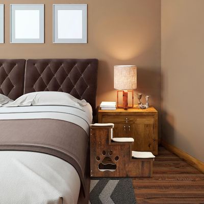 OEM 3 уровня деревянные собачьи лестницы ступеньки нескользящие щенковые лестницы с хранилищем стираемые ковры