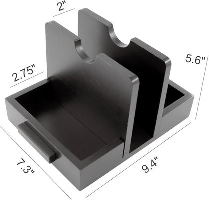 2024 Дизайн американского стиля Деревянный носитель салфетки для стола для хранения солей и перцами