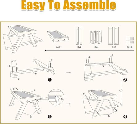 Ручной куриный стол Деревянный пикник столик для домашних животных миски Кормильцы и мелкие животные