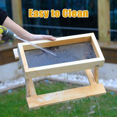 Ручной куриный стол Деревянный пикник столик для домашних животных миски Кормильцы и мелкие животные