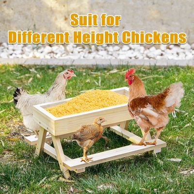 Ручной куриный стол Деревянный пикник столик для домашних животных миски Кормильцы и мелкие животные