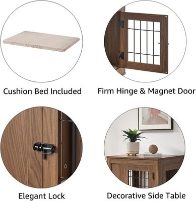 Деревянная мебель стиль собачий клетка современный декоративный на заказ домашний питомец дом столик столик