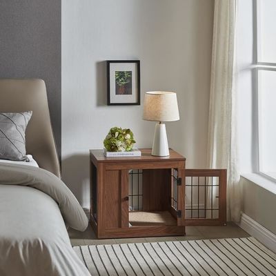 Деревянная мебель стиль собачий клетка современный декоративный на заказ домашний питомец дом столик столик