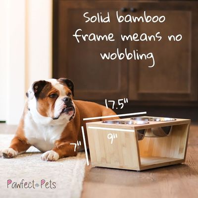 Средняя собака поднятая чашка 7 поднятых чашек кормильщик для домашних животных с четырьмя чашами из нержавеющей стали