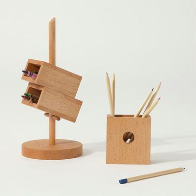 Восьмиугольный организатор стола NBeech Дерево Черный грецкий орех для и универсальная организация стола