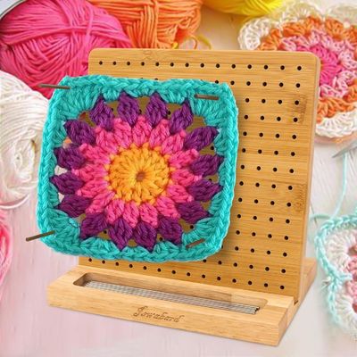 Ручной трикотажный блокмат Бамбуковая доска с козырями Мини деревянная коробка Хранилище таблеток