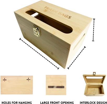 Классификация Нескладываемая стойка Бамбуковая сумка для мусорных мешков