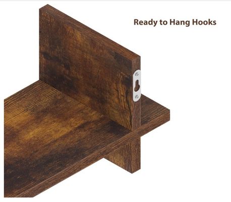 Эффективно используйте пространство с 202408 набор 3 деревянные плавучие полки настенные полки